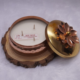 Christmas Terracotta Bowl Candle